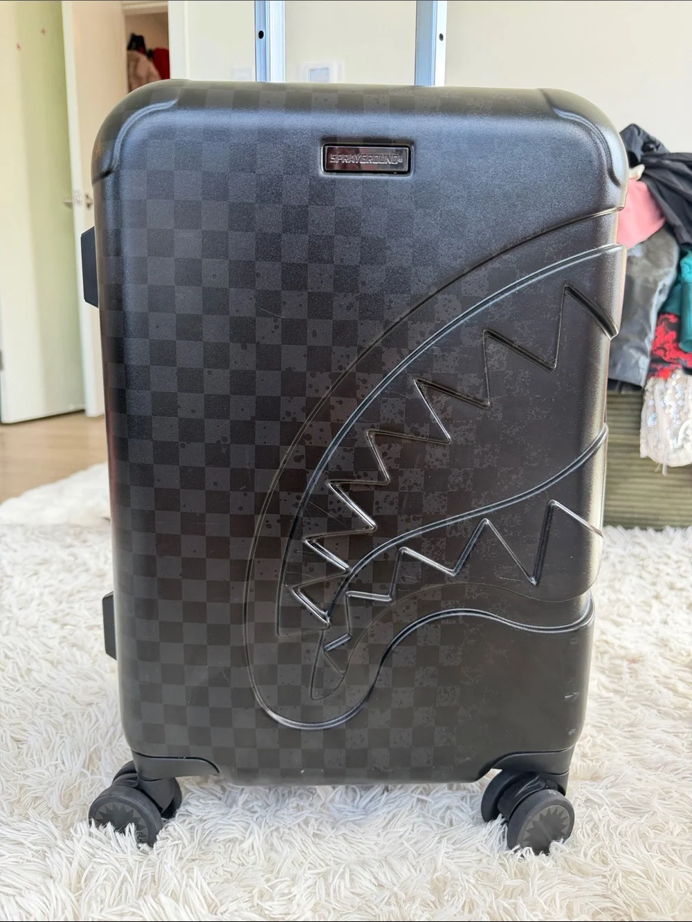 Sprayground Nightsharks Worldwide Sharkitecture Carry On Luggage SOLDOUT FOREVER